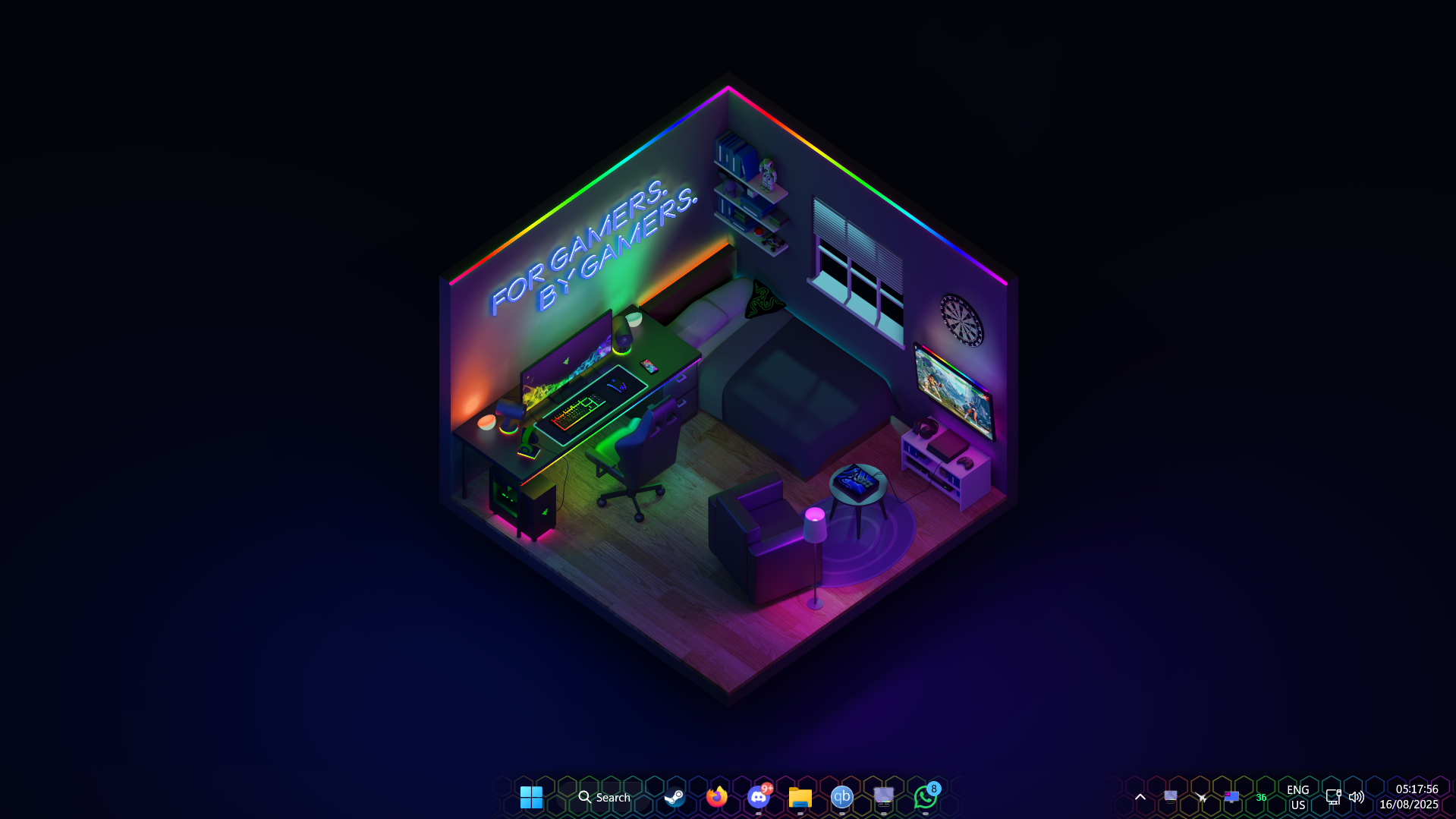 Screenshot of a RainbowTaskbar config